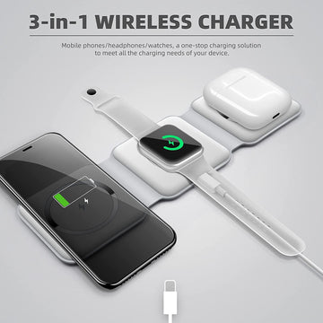 3-in-1 Wireless Charging Pad - Zabcart
