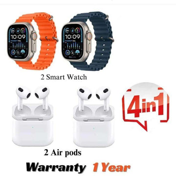 2 ULTRA SMART WATCHES & 2 AIRPODS - Zabcart