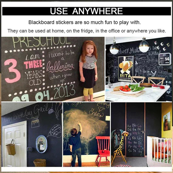 Black Board Sticker - Zabcart