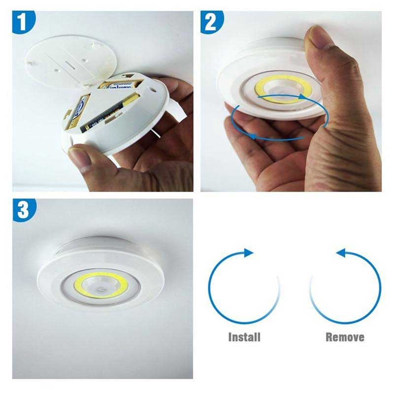 LED Light With Remote Control - Zabcart