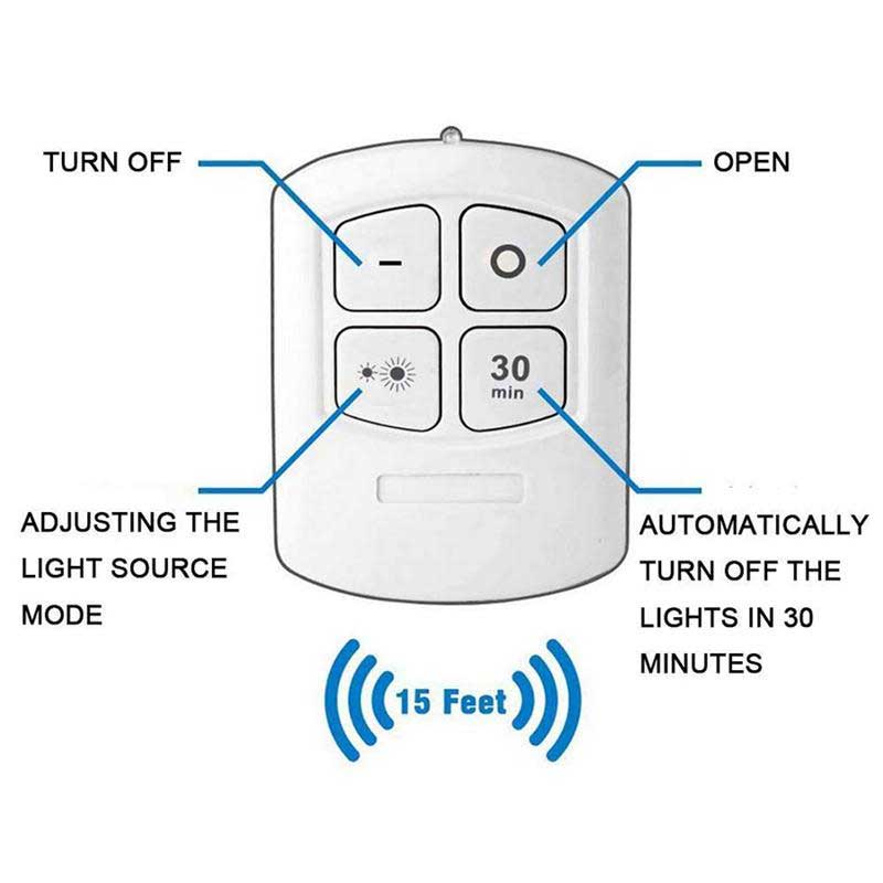 LED Light With Remote Control - Zabcart