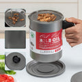 Stainless Steel Oil Filter Pot with Tray - Zabcart