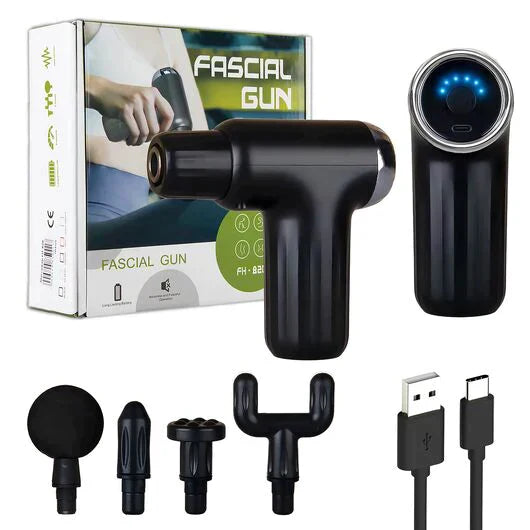 MUSCLE MASSAGE GUN WITH 4 HEADS - Zabcart