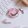 T8 Crystal Wireless Earphones - Transparent (Air 39) - Zabcart