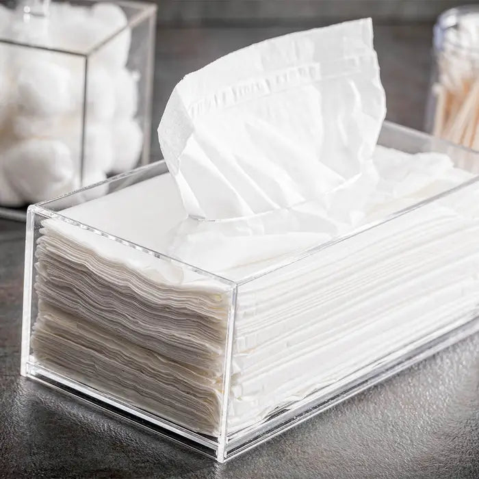 Clear Tek Acrylic Tissue Box - Zabcart