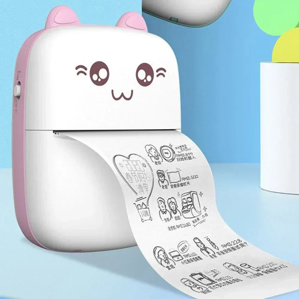 Portable Mini Pocket Printer BT Thermal Printer - Zabcart