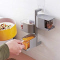 3 Layers Sticking Rotary Seasoning Kitchen Organizor - Zabcart