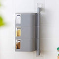 3 Layers Sticking Rotary Seasoning Kitchen Organizor - Zabcart