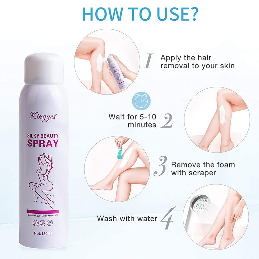 NATURAL PAINLESS HAIR REMOVAL SPRAY - Zabcart