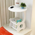 White Round Coffee Tea Table - Zabcart