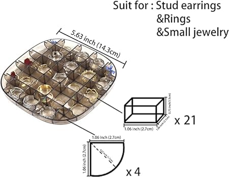 Transparent Jewelry Storage Box - Zabcart