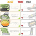 9in1 Vegetable Slicer, Multifunctional Fruit Slicer, Manual Food Grater, Vegetable Grater, Cutter With Container - Zabcart