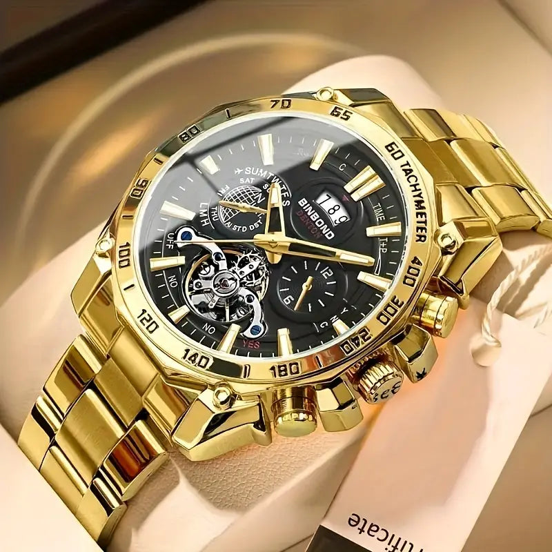 BINBOND LUXURY MENS WATCH - Zabcart