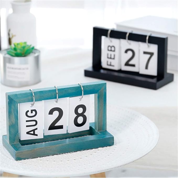 Wooden Vintage Home Calendar - Zabcart
