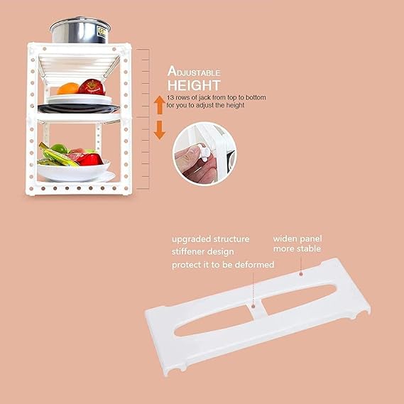 Adjustable Storage Organizer Rack - Zabcart