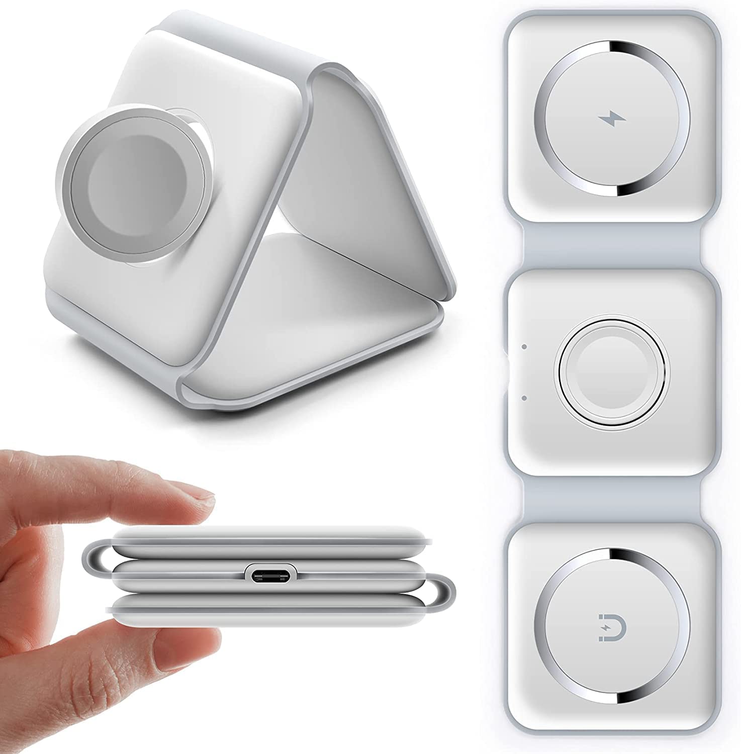3-in-1 Wireless Charging Pad - Zabcart