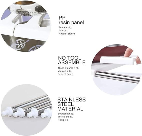 Adjustable Storage Organizer Rack - Zabcart