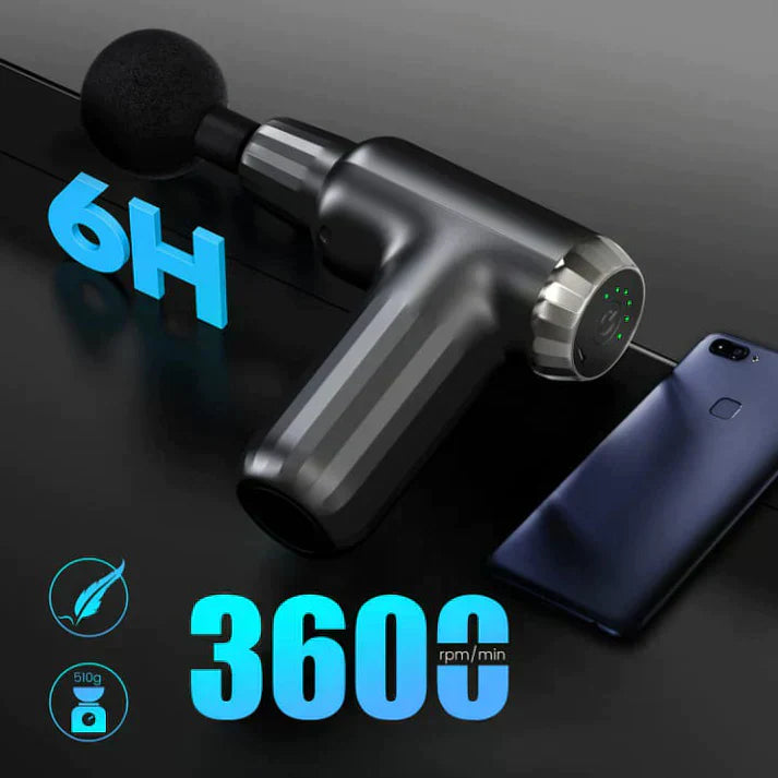 MUSCLE MASSAGE GUN WITH 4 HEADS - Zabcart