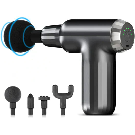 MUSCLE MASSAGE GUN WITH 4 HEADS - Zabcart