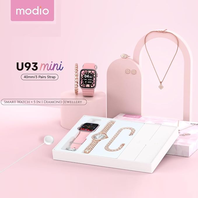 Smart Watch 40mm & Diamond Jewelry Combo - Zabcart