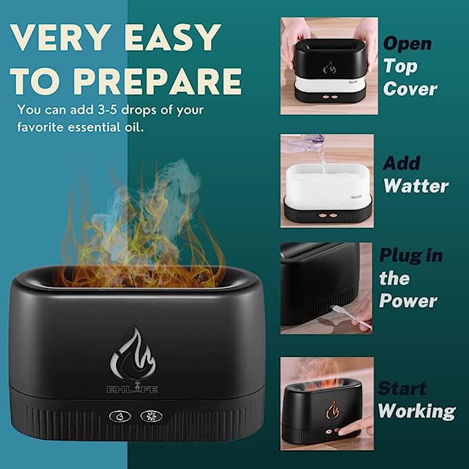 FLAME AROMA DIFFUSER - Zabcart
