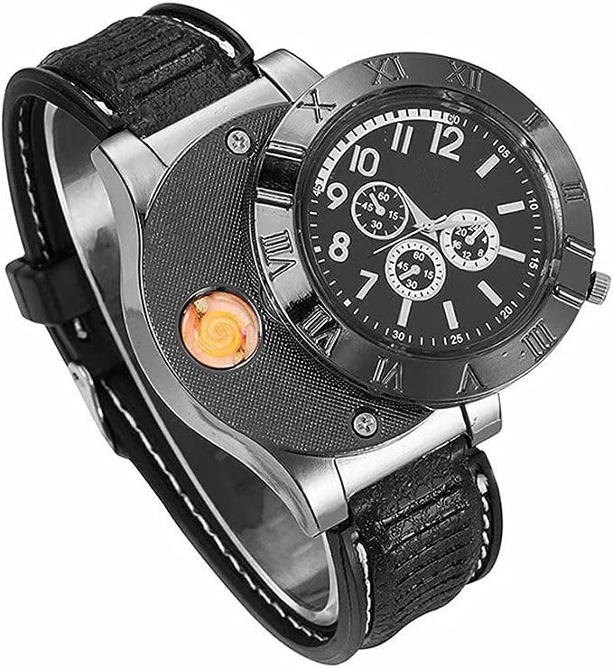 New Military USB Lighter Watch Men's - Zabcart