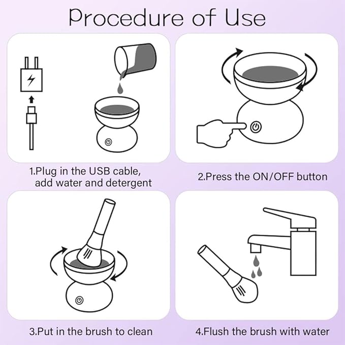 Mini Makeup Brush Cleaner - Zabcart