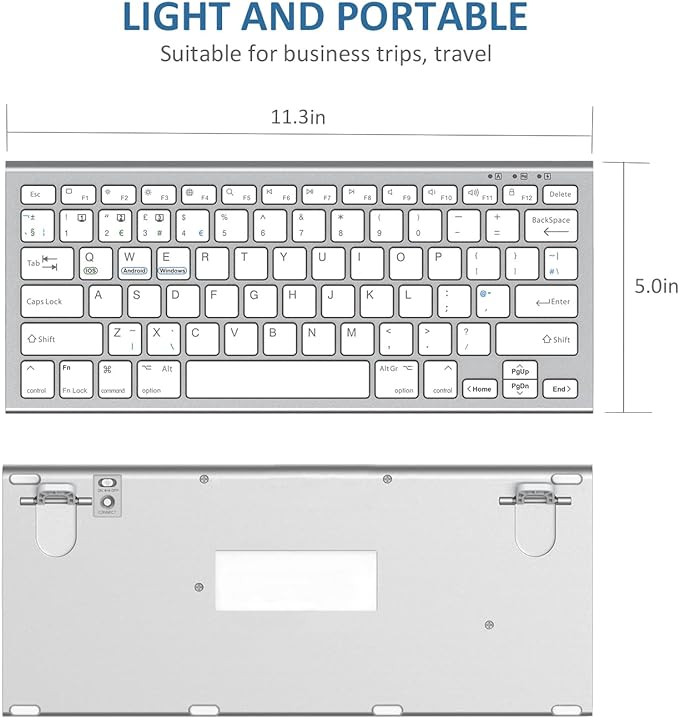 Wireless Bluetooth Keyboard - Zabcart