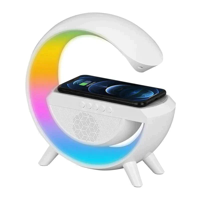 G SHAPED RGB LIGHT TABLE LAMP WITH WIRELESS CHARGER - Zabcart