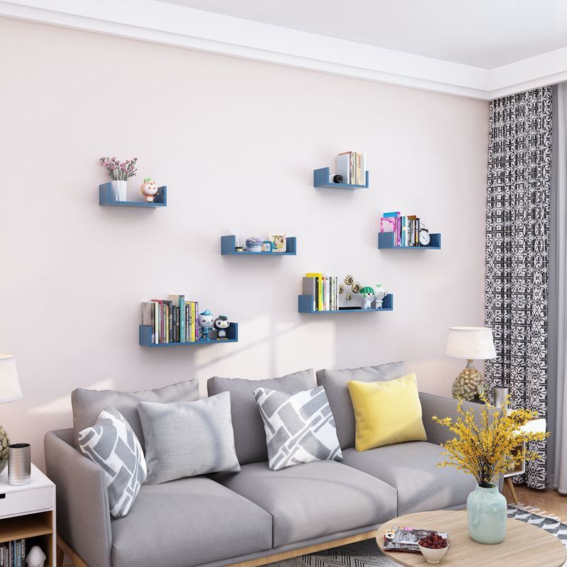 Wooden Wall Hanging Shelves Living Room Decor - Zabcart
