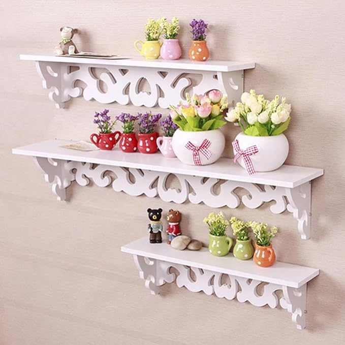 Wood Floating Wall Mounted Shelves - Zabcart