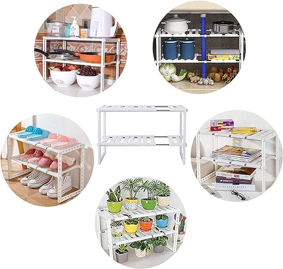 Adjustable Storage Organizer Rack - Zabcart