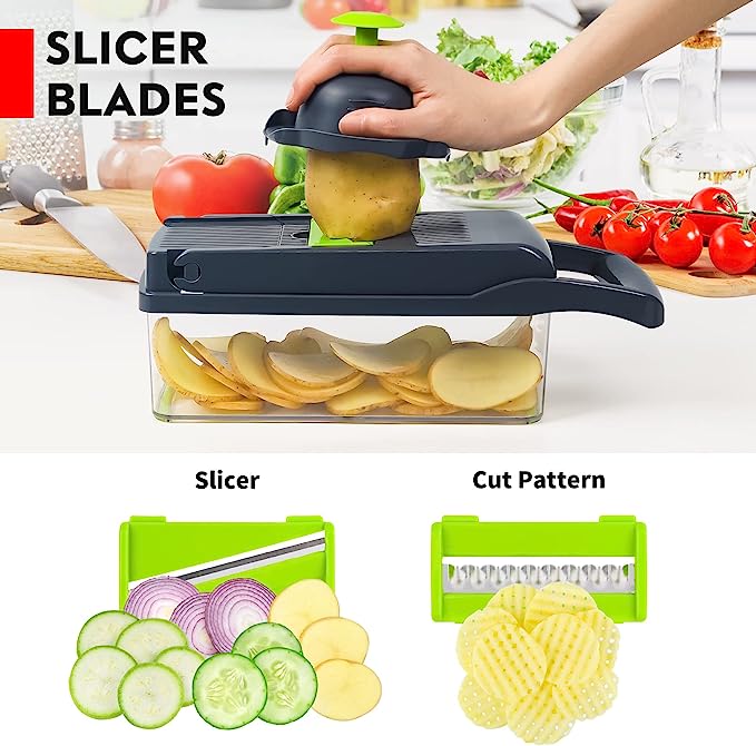 Vegetable Cutter Chopper and Slicer - Zabcart