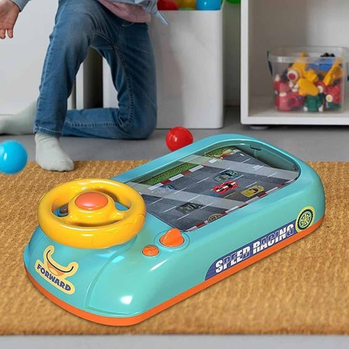 Musical Racing Steering Wheel Toy – Interactive Driving Game for Kids - Zabcart