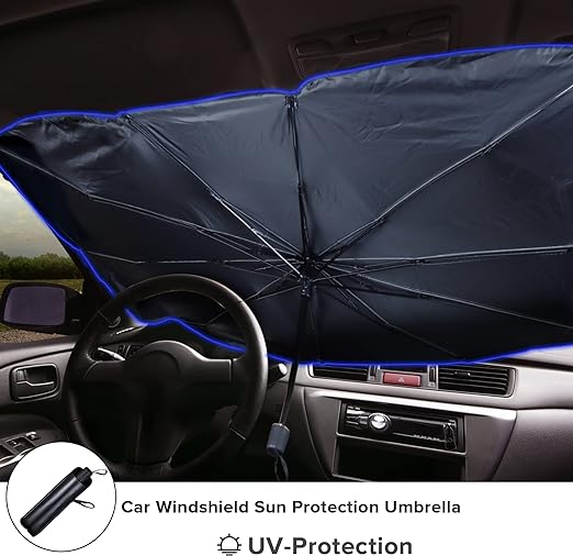 Car Windshield Sunshade Heat Block Umbrella - Zabcart