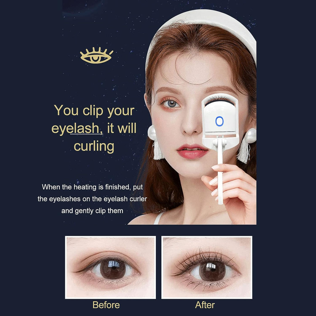 Electric Eyelash Curler Heated - Zabcart