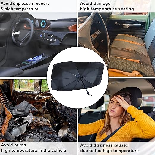 Car Windshield Sunshade Heat Block Umbrella - Zabcart
