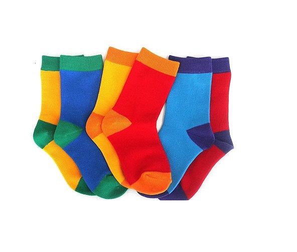 Multi Colored Socks for Kids (5 sets per pack) - Zabcart