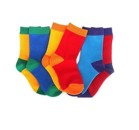 Multi Colored Socks for Kids (5 sets per pack) - Zabcart