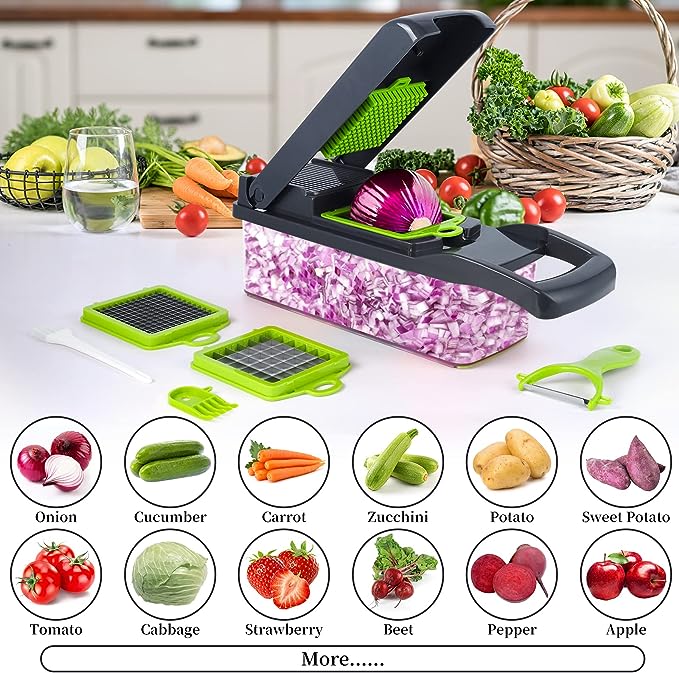 Vegetable Cutter Chopper and Slicer - Zabcart