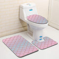Toilet Mat Sets (Color and Design May Vary) - Zabcart