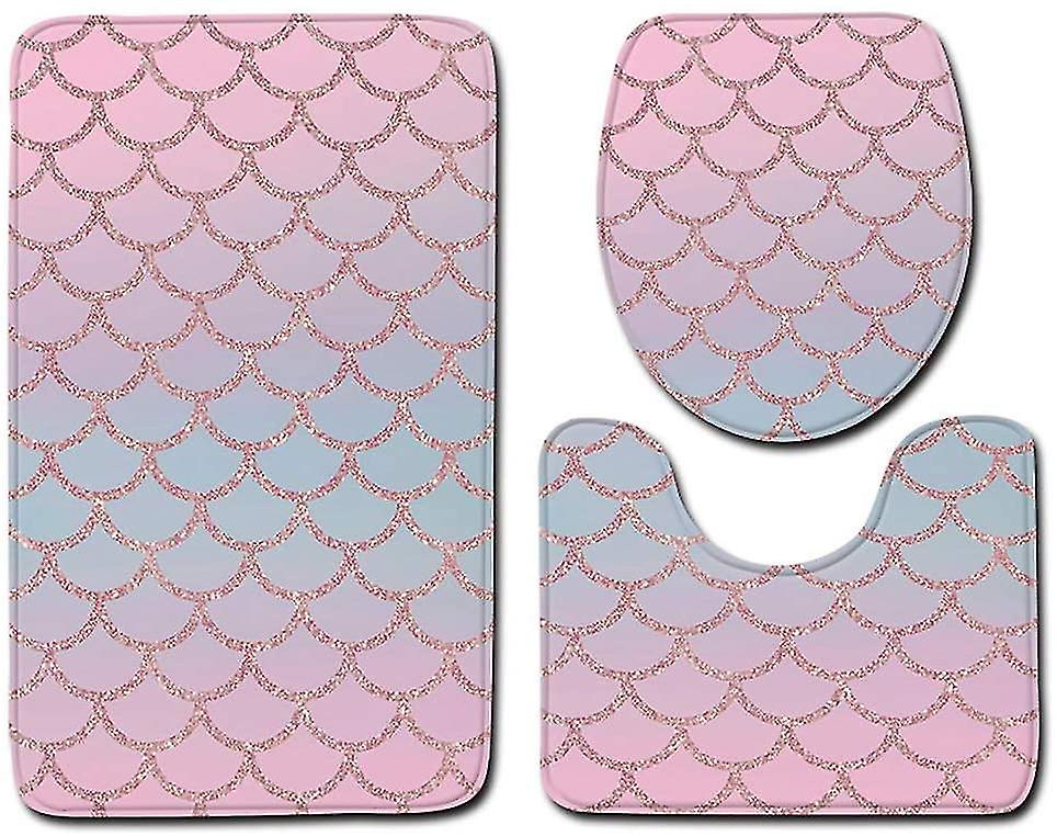 Toilet Mat Sets (Color and Design May Vary) - Zabcart