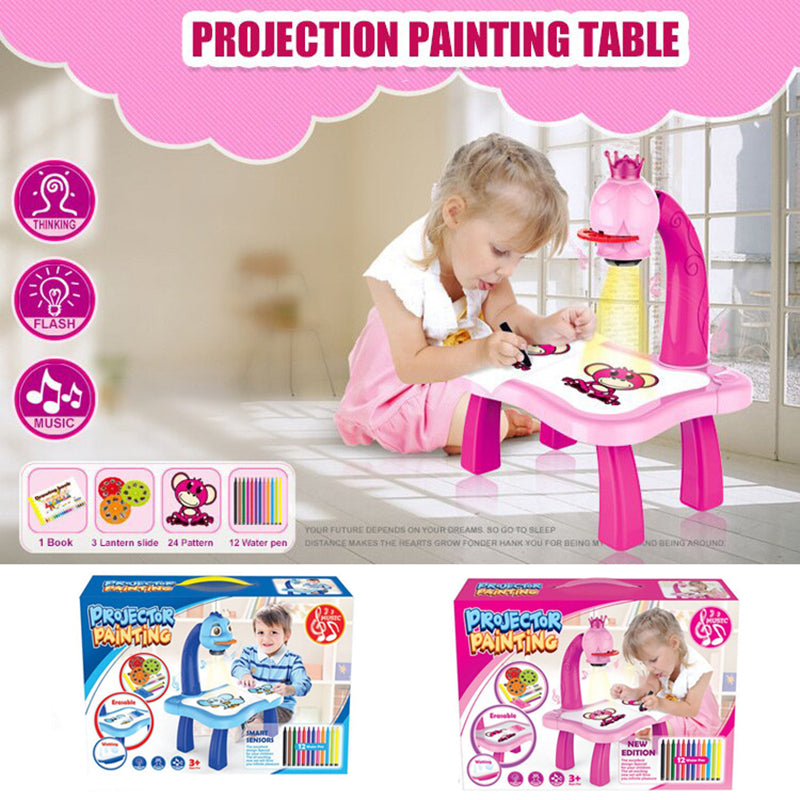 LED Projector Art Painting Table for Kids - Zabcart
