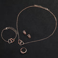 Women's Shiny Quartz Watch Set 6PCS - Zabcart