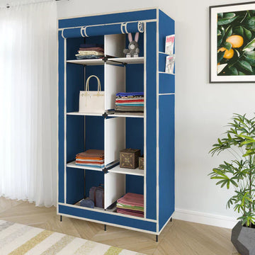 Foldable Canvas Storage Wardrobe - Zabcart