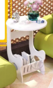 White Round Coffee Tea Table - Zabcart