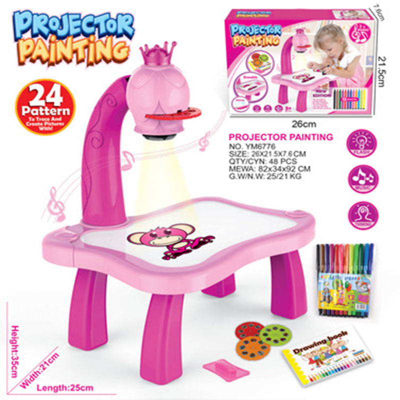 LED Projector Art Painting Table for Kids - Zabcart