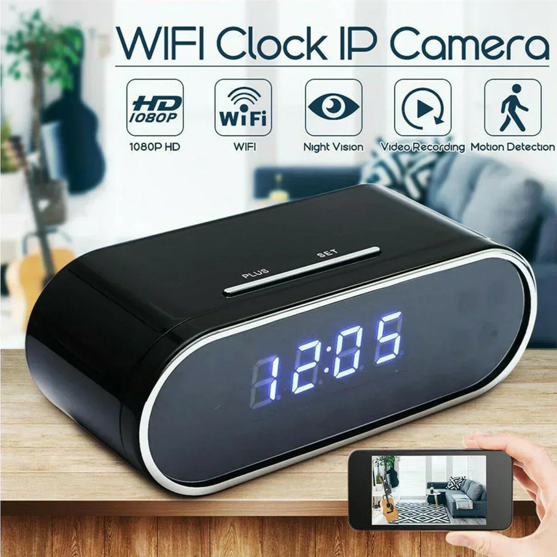 Mini Desk Digital Camera Clock - Zabcart