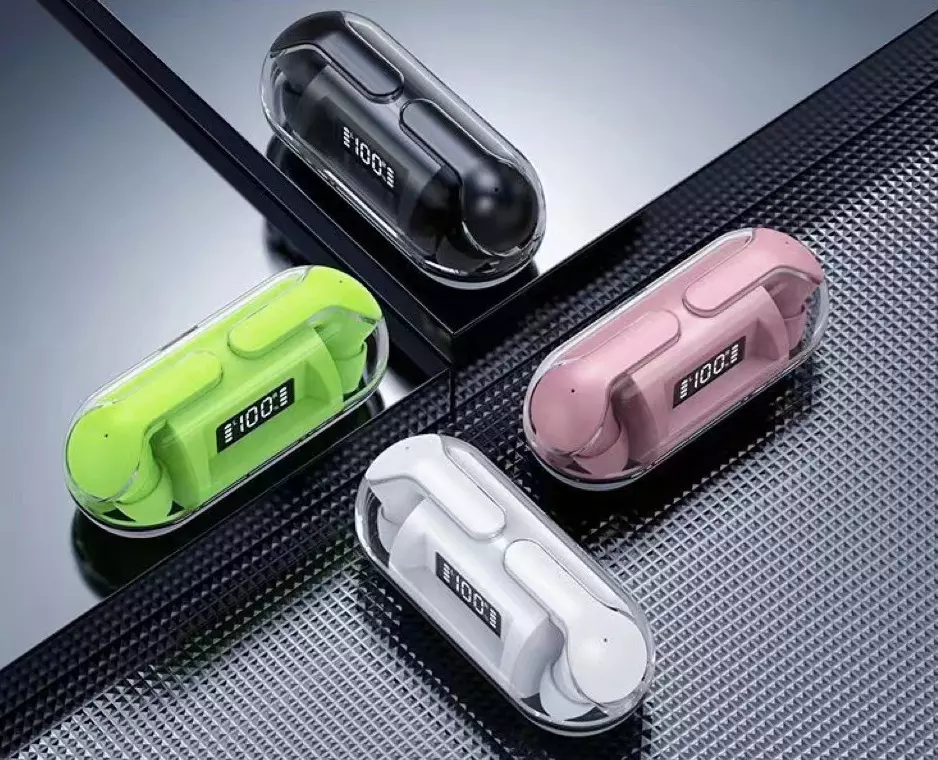 Crystal Wireless Earphones - Transparent Air 33 - Zabcart