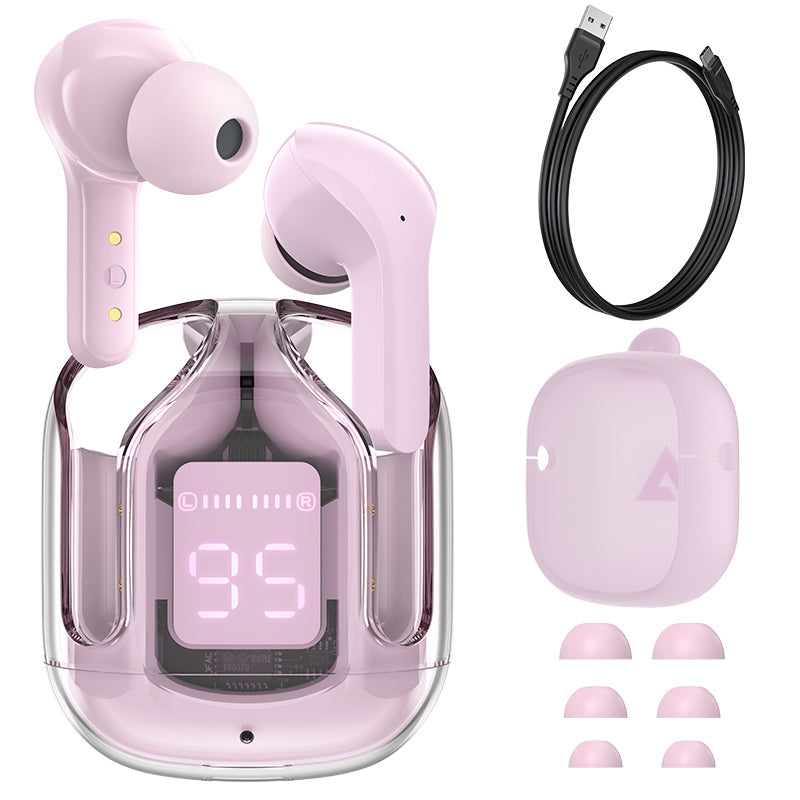 T6 Crystal Wireless Earphones - Zabcart